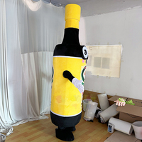 Costume de mascotte XL personnalisable en peluche de marque Sauce Soja pour une promotion marketing et événementielle impactante