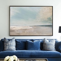 Œuvre d'art originale encadrée, grande peinture acrylique abstraite sur toile, nature morte texturée 3D, art mural esthétique pour la maison et l'hôtel