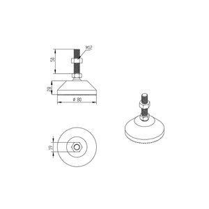China Lieferant 7053 M12 * 50/80/100-80 Hochleistungs-verstellbare Fuß halterung Große Basis gleiter für 80 Aluminium profil m8 m10 m12 m16 - Product Image 3
