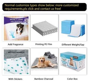 Tapis absorbant pour chien imperméable, fabrication OEM, tapis pour chiot, taille extra large, tapis d'apprentissage jetables personnalisés pour animaux de compagnie, échantillon gratuit - Product Image 5