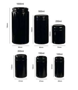 ขวดแก้วสีม่วงเข้มป้องกันรังสียูวี ขนาด 100/250/500/1000 มล. สำหรับบรรจุอาหารและอาหารเสริม ป้องกันกลิ่นรั่วซึม - Product Image 5