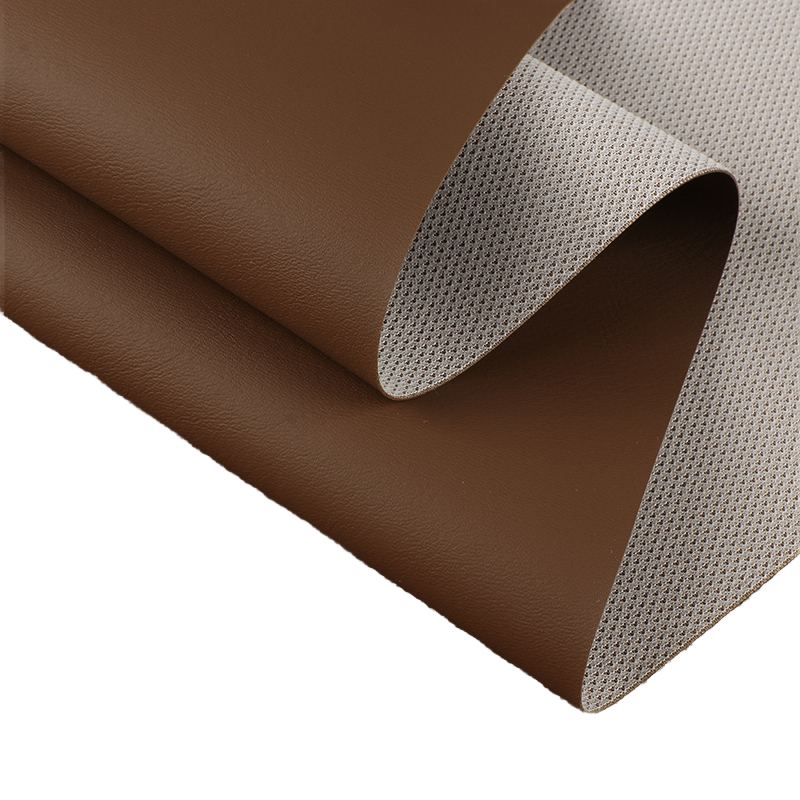 Smooth Nappa Pattern Customize 1.0mm Brown Black Synthetic Leather Fabric 24-Hour Fast Shipping for Bed Upholstery Sofa Car Seat