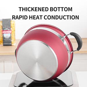 Ensemble de 12 casseroles modernes et écologiques en acier inoxydable, couvercles en verre compatibles avec l'induction, poêle à frire et four inclus - Product Image 4