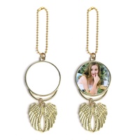 Pendentifs de collier en forme d'ailes d'ange pour sublimation Prosub, vierges, double face, pour impression par sublimation