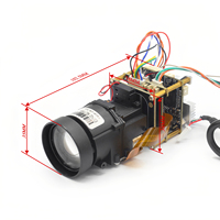 Modul Kamera IP IMX675 5MP 30FPS 10X Zoom Lensa AF 4.7~47mm 0.005LUX AI Denoise Keamanan PoE RJ45 H.265 120dB