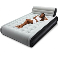 Lit gonflable pliable automatique avec pompe intégrée pour le camping en plein air, les voyages, matelas gonflable