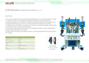 Talon KZ-562 formant avec essuie-glace deux froid deux compteur chaud Machine de moulage pour chaussures à coudre <span class=keywords><strong>prix</strong></span> d'usine composant de moteur de noyau - Product Image 3