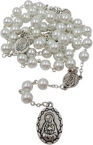<span class=keywords><strong>Collar</strong></span> de joyería católica, siete sortijas de María, <span class=keywords><strong>collar</strong></span> de cristal blanco y negro - Product Image 5