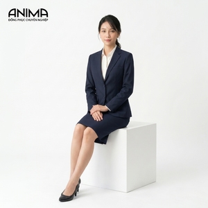 Costume pour femme ANIMA à double boutonnage, texture douce, respectueux de la peau, pour les managers d'entreprise, vêtements sur mesure en gros - Product Image 1