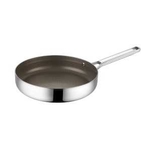 Sartén Profunda Moderna de Acero Inoxidable de Triple Capa, Antiadherente, Multiusos, para Saltear y Freír, Cocina Saludable, Apta para Horno - Product Image 4