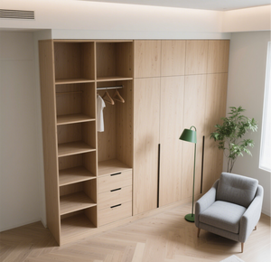 Armadio Moderno Personalizzato Balom in Legno, Organizzatore Multifunzionale <span class=keywords><strong>per</strong></span> Camera da Letto, Mobile <span class=keywords><strong>per</strong></span> Vestiti in MDF Resistente <span class=keywords><strong>per</strong></span> <span class=keywords><strong>Casa</strong></span> - Product Image 5