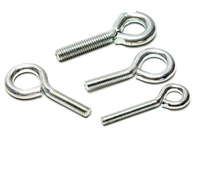 Sheep Eye Bolt Fastener Carbon Steel Galvanized M6*50mm Fully Threaded Flat Washer Zinc White