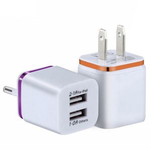 <b>Small</b> Gold Edge Plated Dual USB QC3.0 Fast Charger 15W Output for Cell Phones & <b>Laptops</b> Car & Wall Use - Product Image 4