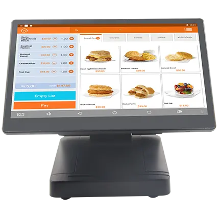 เครื่อง Pos ระบบ Dual Screen สำหรับ Touch Cash Register เครื่อง