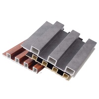 Venta caliente Panel de pared WPC Decoración interior Compuesto de plástico de madera con revestimiento de PVC para baño Almacén Gimnasio Revestimiento exterior