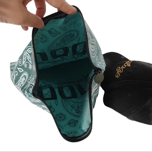 高品質高級シルク生地ポーチファッションデザイナー服包装ジッパーバッグカスタムサテン帽子ダストバッグ包装用 - Product Image 1