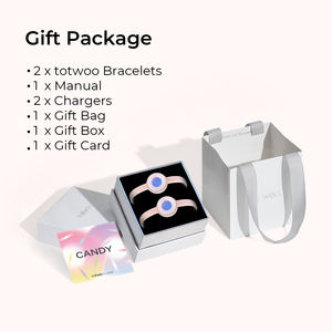 Bracelets intelligents Candy Pink&Pink Touch pour couples, vibration et lumière, relation à distance, bijoux intelligents tendance <span class=keywords><strong>Totwoo</strong></span> - Product Image 6