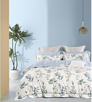 Parures de lit imprimées personnalisées en coton doux pour hôtel, ensembles de draps imprimés de luxe, parures de couette imprimées