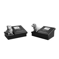 Monument commémoratif pour petit chien, pierre tombale en granit noir avec gravure personnalisée, pierre tombale commémorative personnalisée pour chien