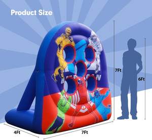 Cible de football gonflable en PVC JOSEN de 8 pieds, balles de lancer portables, cible de lancer pour l'entraînement sportif, les carnavals, les activités familiales - Product Image 4