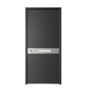 Conception personnalisée de porte de sécurité en aluminium Porte d'entrée blindée Portes de sécurité en acier pour maison familiale - Product Image 1