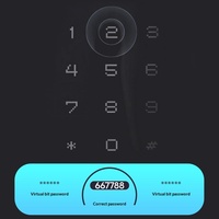 Cerradura Inteligente para Puerta de Madera con Huella Dactilar y Contraseña Z17 TTLock Tuya, con Tarjeta de Acceso, Nube y Tarjeta de Memoria, Desbloqueo para Seguridad del Hogar
