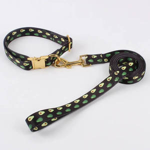 Amzn Personalized <b>Dog</b> Collar Metal Breakaway Buckle Hardware Custom Printed Fashion Leash Pet Collar and Matching Style - Product Image 3