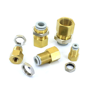 Joint pneumatique de déflecteur de filetage interne KQ2E04-01 le tuyau d'air 4mm, pièces filetées de compresseur d'air de 1/8 "joint pneumatique Q327