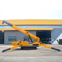 8-Tonnen-Innenraum-Spinnenkran, Mini-Raupenkran, hydraulisch, teleskopierbar, elektrisch/dieselbetrieben, Hubhöhe für Installation in engen Räumen