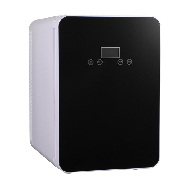 10L LED Display Portable Electric Cooler Warmer Refrigerator Mini Fridge With Glass Door for Skincare Make up Beauty Cosmetic