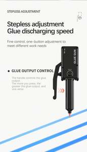 Pistola de Pegamento Eléctrica TBK006 con 1 Año de Garantía para Reparación de Teléfonos y Uso con Batería de Litio - Product Image 3