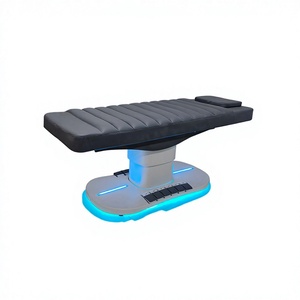 Mesa de Masaje Eléctrica de Cuero PU con Reposacabezas Integrado, Estructura Metálica, Diseño Contemporáneo, Mueble de Salón para Uso Comercial - Product Image 4