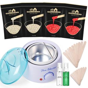 Kit de cera súper dura de etiqueta privada Lifestance, juego de depilación brasileña para cuerpo, cara, pies, nariz, manos con enchufe JP - Product Image 1