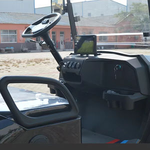 รถกอล์ฟไฟฟ้าแบบ 4 ที่นั่ง พร้อมกล่องขนส่งแบบแบนสำหรับขนส่งสินค้าในสนามบิน - Product Image 4