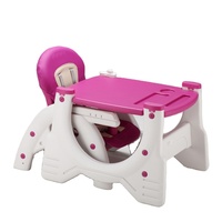 Chaise haute bébé 3-en-1 au design moderne avec bureau et chaise à bascule, plateau en plastique de qualité alimentaire pour repas de bébé, utilisable également dans le salon