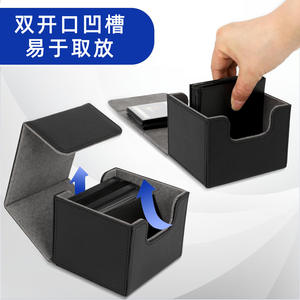 Boîte <span class=keywords><strong>de</strong></span> rangement pour <span class=keywords><strong>cartes</strong></span> en cuir PU PTCG Yu-Gi-Oh pour Commander <span class=keywords><strong>Deck</strong></span> 140+ <span class=keywords><strong>cartes</strong></span> - Product Image 4