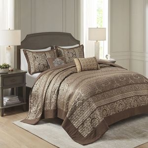 DB 5-Piece Reversible Jacquard <b>Bedspread</b> <b>Set</b> Premium Bedding Collection - Product Image 1