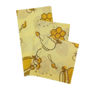 Veganistische Wax Voedsel Wraps Plantaardige Wraps S <span class=keywords><strong>M</strong></span> L 3 Stuks - Product Image 2