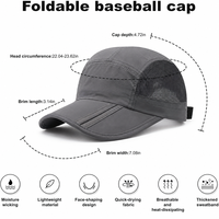 Casquette de baseball en nylon respirant avec dos en maille, fermeture réglable, visière incurvée, design color-block, style urbain, chapeau sportif d'extérieur
