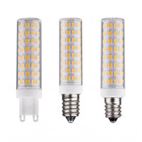 Ampoule LED en céramique G9 E12 E14 12W 1200lm AC 85-265V 100 LED sans scintillement blanc chaud blanc froid pour remplacement d'halogène de lustre