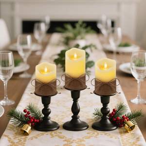 Vela Electrónica LED con Control Remoto en Forma de Bala de Cuerda de Cáñamo, Lámpara de Vela sin Humo, Lámpara Decorativa de Simulación - Product Image 5