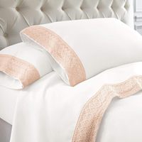 Hot Selling Hochzeit Bettlaken Schöne Qualität und Spitzen besatz Bettwäsche Set
