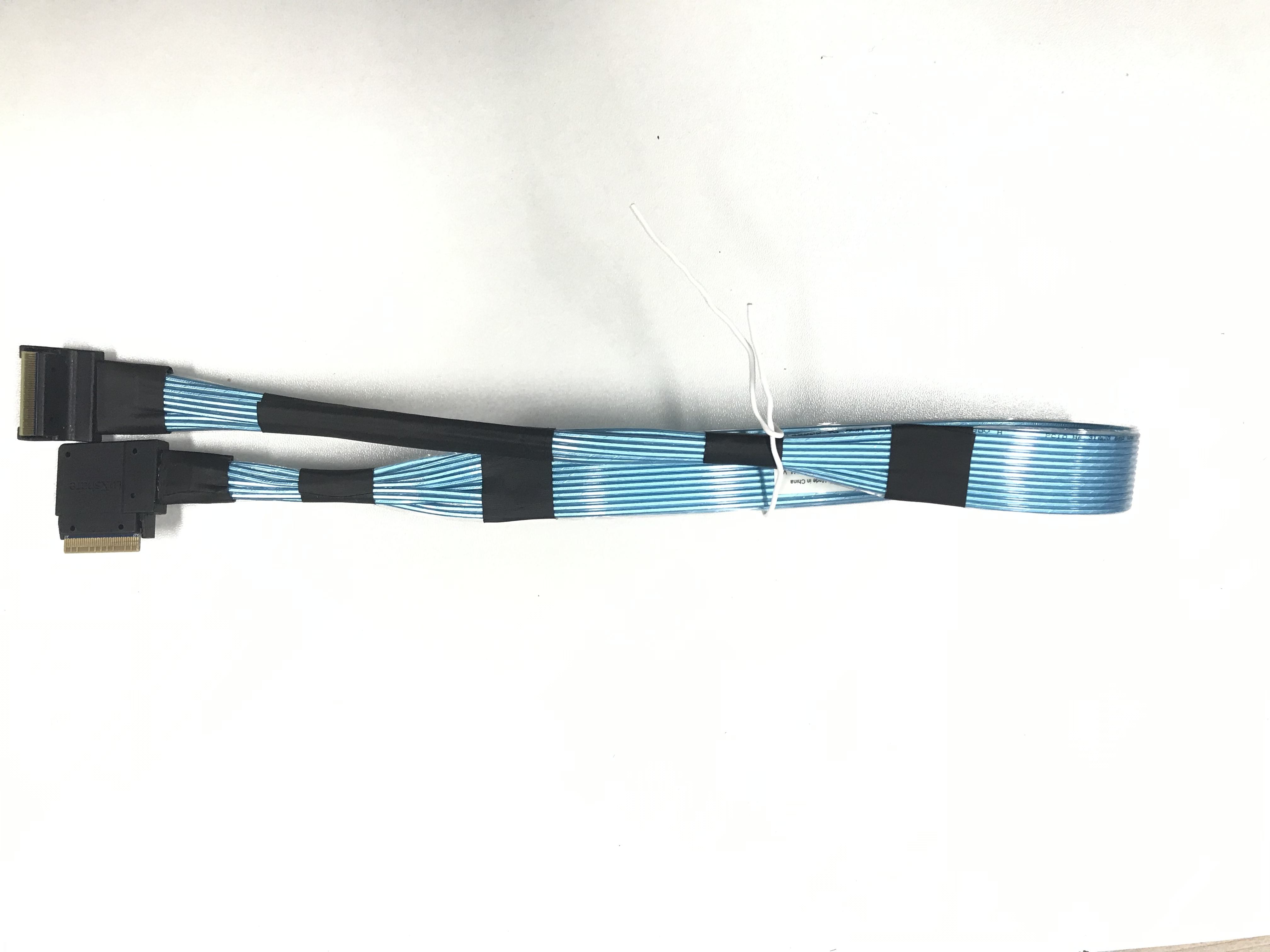 HONPNK High-Speed Server Hard Drive Conversion Cable 180 Degrees Slim SAS Cable Conversion 90 Degrees Angled Mini SAS Cable