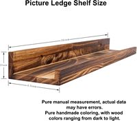 Ensemble d'étagères flottantes à 3 niveaux de 24 pouces en bois de pin rustique, revêtement écologique, rangement mural, présentoir pour chambre d'enfant, salon, vinyle