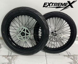 Juego de Ruedas Surron Light Bee de 17 Pulgadas, Rueda Supermoto <span class=keywords><strong>para</strong></span> Bicicleta Eléctrica de Cross, <span class=keywords><strong>Llanta</strong></span> Delantera y Trasera con Neumático <span class=keywords><strong>para</strong></span> Light Bee X Ebike - Product Image 6