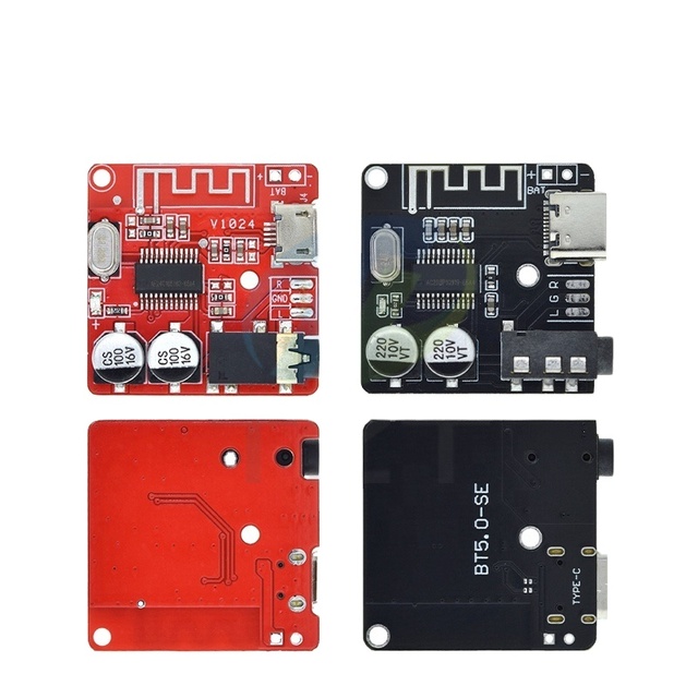TZT DIY Audio Receiver Board 5.0 MP3 Car Audio Board Stereo Music Module 3.7-5V
