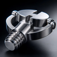 Vis de fixation pour mini caméra espion discrète, en acier, haute précision, norme DIN, avec anneau en D, 1/4, pour trépied photo, personnalisée sur mesure