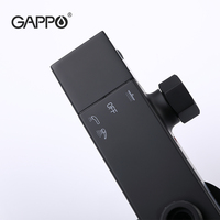 Gappo Nouveau En Laiton de bain et ensembles de douche portable Douche Salle De Bains baignoires et douches Mélangeur Noir Robinet G2417-60