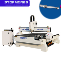 Vente directe usine : Machine de fraisage CNC pour le travail du bois 1325 4*8ft, 4 axes, avec broche à refroidissement par eau, système rotatif latéral, Syntec, haute rigidité