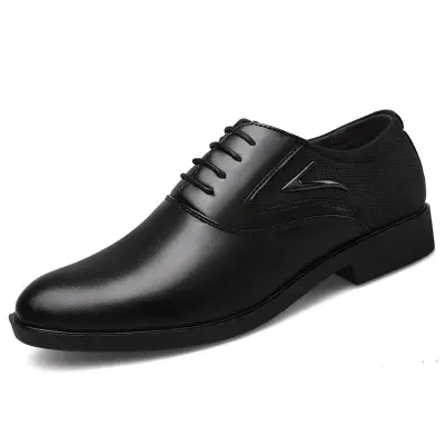 2021 Business A022 Men's Basic Flat Super fiber Leather Gentle Wedding Dress Shoes Brand Formal Wearing British Big Size for men